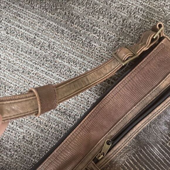 Faye Fisher Ward One of a Kind Leather Artisan Unique Leather Satchel - Picture 4 of 11